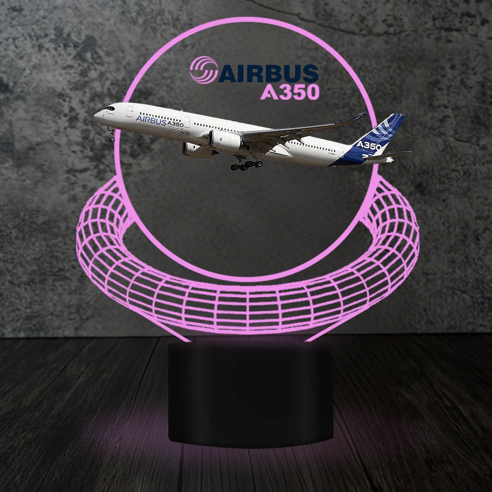 Customisable Airbus A350 3D Lamp - view 8