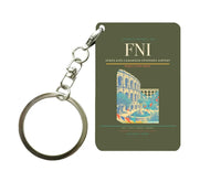 Thumbnail for Nîmes-Alès-Camargue-Cévennes Airport (FNI) design on green army key chain