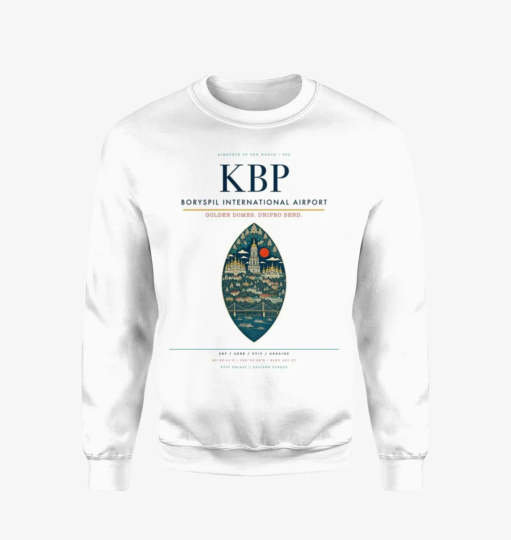 Boryspil International Airport KBP Sweatshirt - White