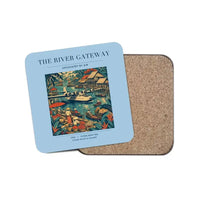 Thumbnail for The River Gateway - Designed Coasters design on light blue 1-piece