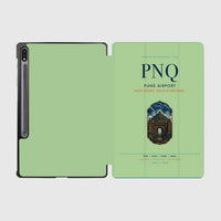 Thumbnail for Pune Airport (PNQ) design on light green samsung tablet tablet case