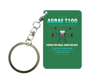Thumbnail for DJI Agras T100 Key Chain design on green key chain