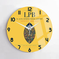 Thumbnail for El Alto International Airport LPB Wall-Clock No-Frame - Yellow