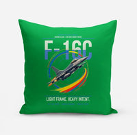 Thumbnail for F-16C Fighting Falcon design on green pillow