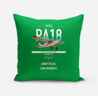 Thumbnail for Piper PA-18 Super Cub design on green pillow