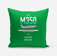 Thumbnail for Piper M350 design on green pillow