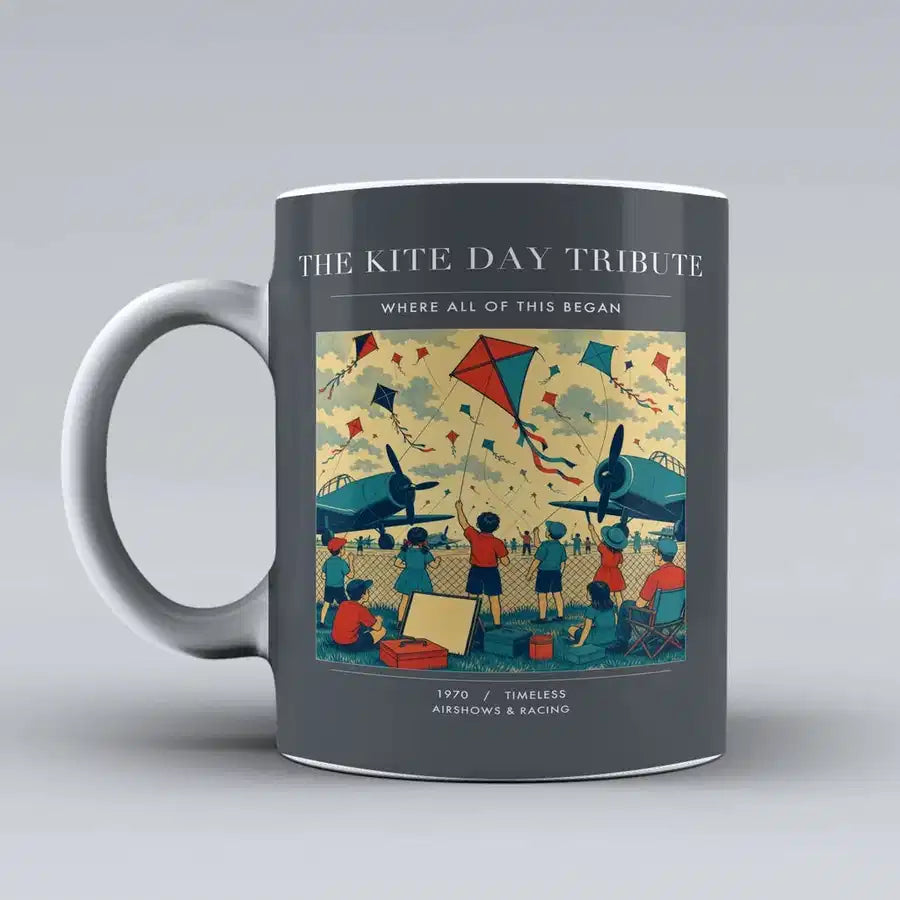 VINTAGE G4434 - The Kite Day Tribute - Ceramic Mug design on gray