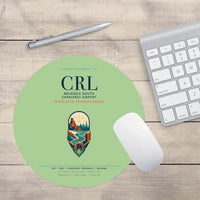 Thumbnail for Brussels South Charleroi Airport (CRL) design on light green round mouse pad