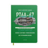 Thumbnail for PT6A-67 design on green notebook
