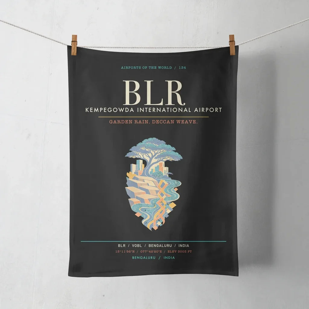 Kempegowda International Airport Bengaluru BLR - Deccan Garden Silk Loom - Black