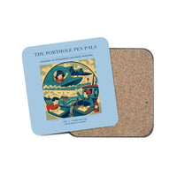 Thumbnail for The Porthole Pen Pals - Designed Coasters design on light blue 1-piece