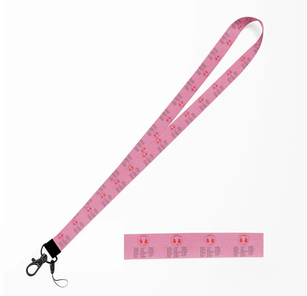 Aviation Alphabet 3 lanyard - pink