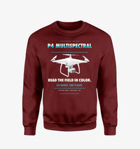Thumbnail for DJI P4 Multispectral design on wine red sweatshirt