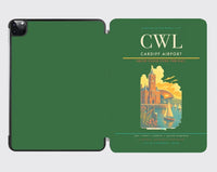 Thumbnail for Cardiff Airport (CWL) design on green ipad tablet case