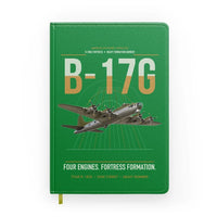Thumbnail for B-17G Flying Fortress design on green notebook
