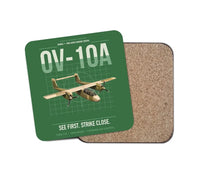 Thumbnail for OV-10A Bronco design on green 1 piece coaster