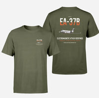 Thumbnail for EA-37B Compass Call design on green army double-side t-shirt, double-side print