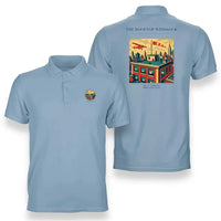 Thumbnail for VINTAGE G4312 - The Rooftop Windsock - Double-Side Polo T-Shirt design on lightblue