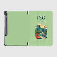 Thumbnail for Painushima Ishigaki Airport (ISG) design on light green samsung tablet tablet case