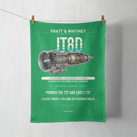 Thumbnail for JT8D design on green towel
