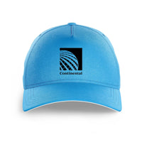 Thumbnail for Continental Airlines logo printed on light blue cap