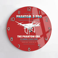 Thumbnail for DJI Phantom 3 Professional design on red no frame wall clock