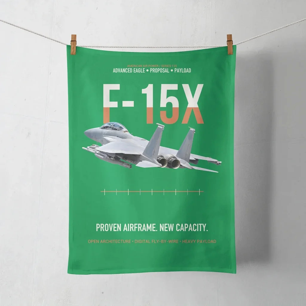 F-15X Advanced Eagle Proposal Proven Airframe New Capacity design on green towel
