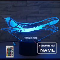 Thumbnail for Customisable Boeing 747 3D Lamp - view 10