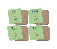 Thumbnail for Hosea Kutako International Airport (WDH) design on light green 4 pieces set coaster