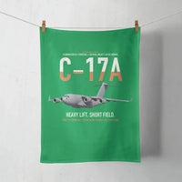 Thumbnail for C-17A Globemaster III design on green towel