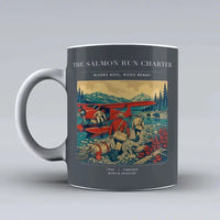 Thumbnail for VINTAGE G4289 - The Salmon Run Charter - Ceramic Mug design on gray