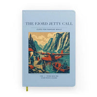 Thumbnail for VINTAGE G4185 - The Fjord Jetty Call - Designed Notebooks design on lightblue