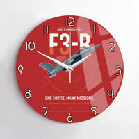 Thumbnail for Dassault Rafale C — F3-R standard design on red no frame wall clock