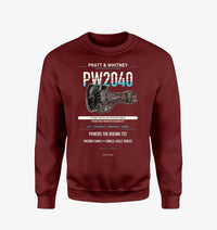 Thumbnail for PW2040 design on wine red sweatshirt