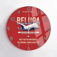 Thumbnail for Airbus A300-600ST BelugaST design on red no frame wall clock