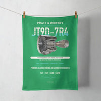 Thumbnail for JT9D-7R4 design on green towel