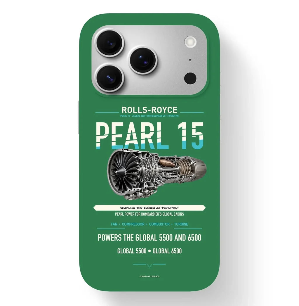 PEARL 15 Case design on green iphone case