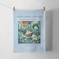 Thumbnail for VINTAGE G4276 - The Iceberg Channel - Designed Towels design on lightblue