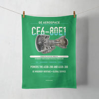 Thumbnail for CF6-80E1 design on green towel