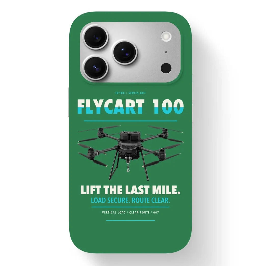 DJI FlyCart 100 Case design on green iphone case