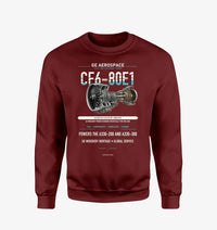 Thumbnail for CF6-80E1 design on wine red sweatshirt