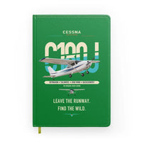 Thumbnail for Cessna 180J Skywagon design on green notebook