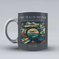 Thumbnail for VINTAGE G4115 - The Mach Meter - Ceramic Mug design on gray