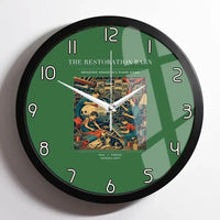 Thumbnail for VINTAGE G4143 - The Restoration Barn - Designed Wall Clocks design on green framed