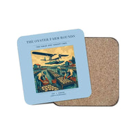 Thumbnail for The Oyster Farm Rounds - Designed Coasters design on light blue 1-piece