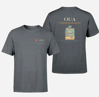 Thumbnail for Thomas Sankara International Airport (OUA) design printed on gray double-side t-shirt