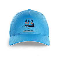 Thumbnail for AJ-2 Savage Tanker design on light blue printed hat