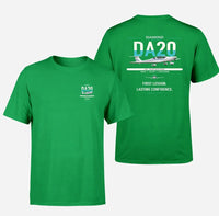 Thumbnail for Diamond DA20 design on green t-shirt, double-side print