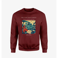 Thumbnail for VINTAGE G4363 - The Cliff Nest Survey - Designed Sweatshirts design on winered