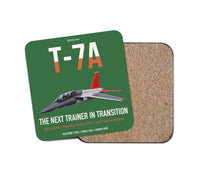 Thumbnail for T-7A Red Hawk design on green 1 piece coaster